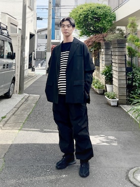 あほげさん（メンズ・174cm）の春コーディネート