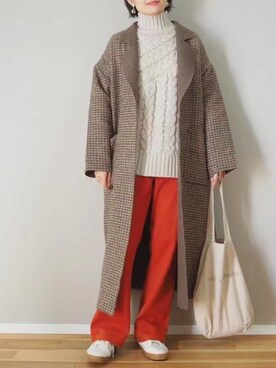 「ABITOKYO（アビトーキョー）のアイテム（ジャケット/アウター）」を使った、ABITOKYOさん（レディース・162cm）の秋コーディネート