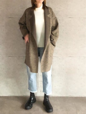 「ABITOKYO（アビトーキョー）のアイテム（ジャケット/アウター）」を使った、ABITOKYOさん（レディース・162cm）の秋コーディネート