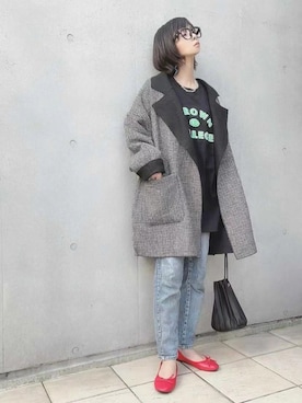 「ABITOKYO（アビトーキョー）のアイテム（ジャケット/アウター）」を使った、ABITOKYOさん（レディース・162cm）の秋コーディネート