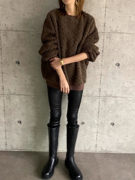「ABITOKYO（アビトーキョー）のアイテム」を使った、ABITOKYOさん（レディース・162cm）の秋コーディネート