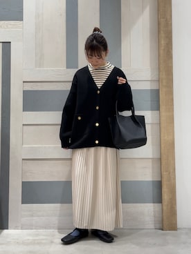 「Samansa Mos2 blue（サマンサモスモスブルー）のアイテム（トップス）」を使った、yanoさん（レディース・153cm・20代）の秋コーディネート