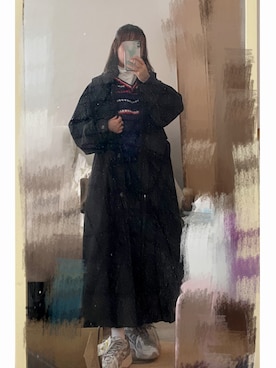 「classicalelf（クラシカルエルフ）のアイテム（チェスターコート）」を使った、あおさん（レディース・157cm）の冬コーディネート