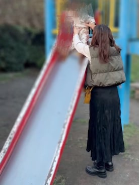 「アイテム（ポロシャツ）」を使った、あおさん（レディース・157cm）の秋コーディネート