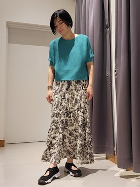 「リアルバイ」｜「アイテム（サンダル）」を使った、まっこさん（レディース・167cm）の春コーディネート