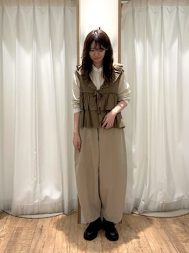 「Samansa Mos2（サマンサ モスモス）のエッグパンツ（その他パンツ）」を使った、ayanoさん（レディース・162cm）の秋コーディネート