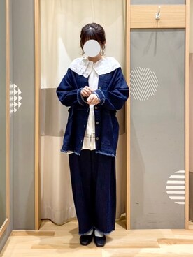 「サマンサモスモス」｜「アイテム（ブルゾン）」を使った、ayanoさん（レディース・162cm）の秋コーディネート