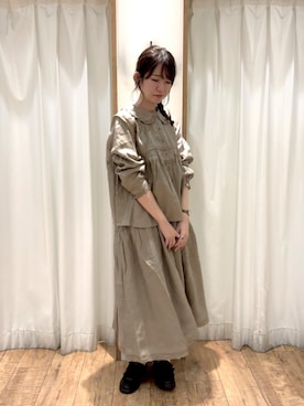 「TSUHARU by Samansa Mos2（ツハルバイサマンサモスモス）のアイテム（スカート）」を使った、ayanoさん（レディース・162cm）の秋コーディネート