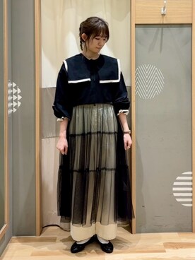 「チュール」｜ayanoさん（レディース・162cm）の春コーディネート