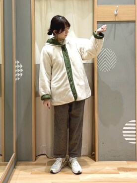 「サマンサモスモス」｜「アイテム（ブルゾン）」を使った、ayanoさん（レディース・162cm）の冬コーディネート