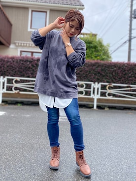 ha-tan. ✩.*˚さん（レディース・157cm）の秋コーディネート