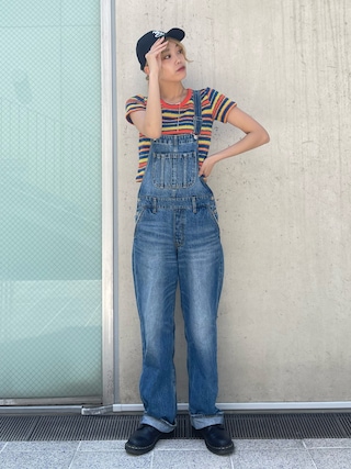 X-girl（エックスガール）の「WIDE TAPERED OVERALL（サロペット