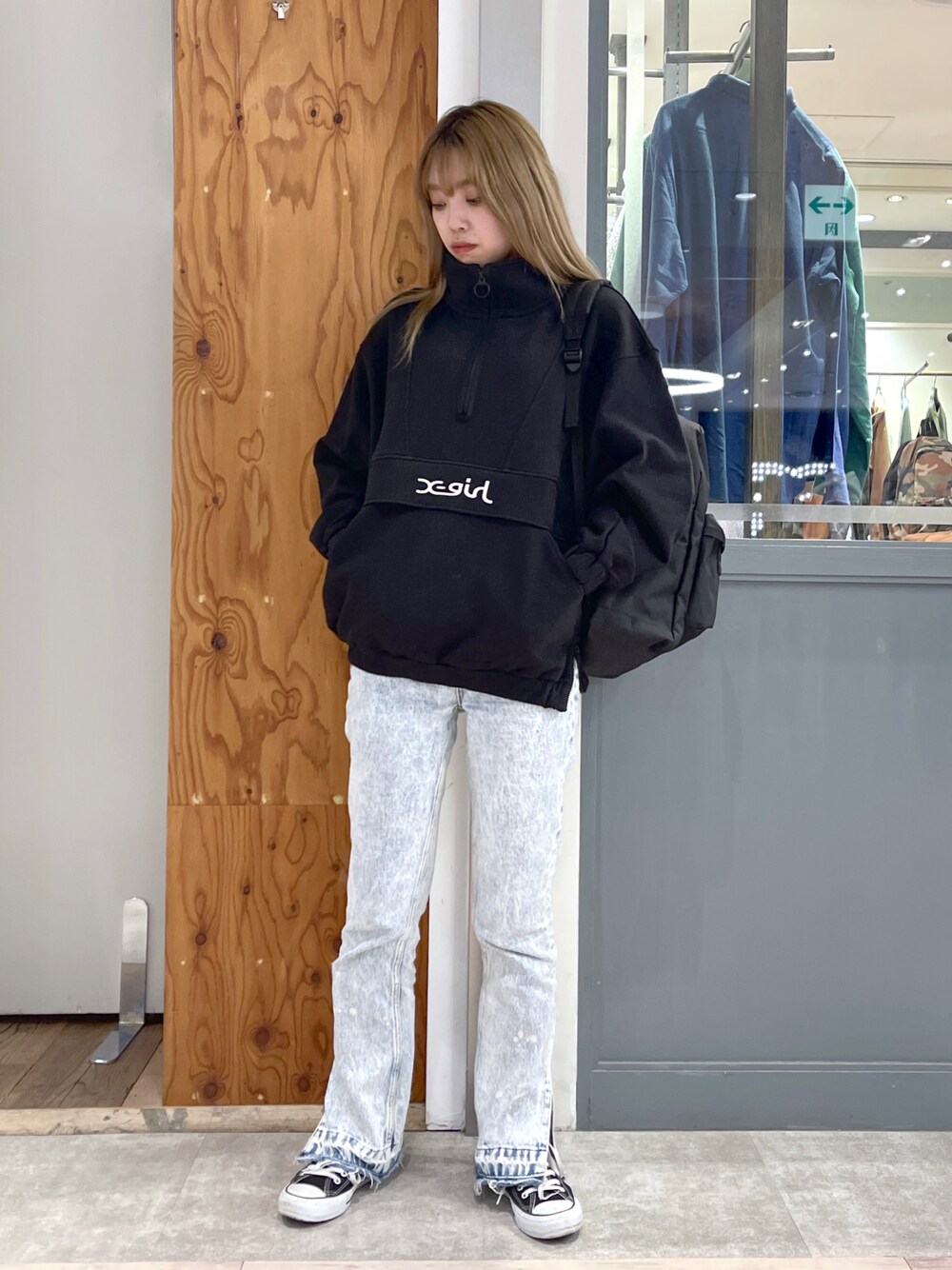 X-girl（エックスガール）の「SWEAT ANORAK（スウェット）」 - WEAR