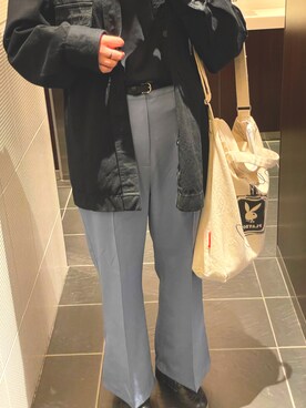 「トイレから失礼しやす」｜夜凪さん（レディース・162cm）の春コーディネート