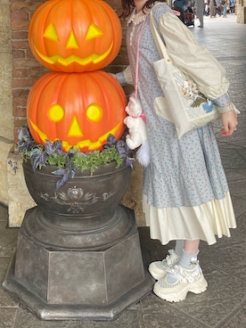 「アイテム（トートバッグ）」を使った、🌸さん（レディース・158cm・20代）の秋コーディネート