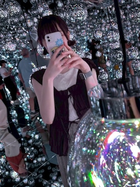 「Samansa Mos2 blue（サマンサモスモスブルー）のアイテム」を使った、🌸さん（レディース・158cm）の秋コーディネート