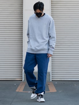 「Jordan」｜「アイテム（スウェット）」を使った、masaさん（メンズ・174cm）の春コーディネート