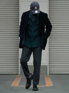 「ROYAL REPUBLIQ（ロイヤルリパブリック）のアイテム（ドレスシューズ）」を使った、masaさん（メンズ・174cm）の冬コーディネート