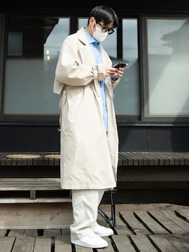 「CHAPS（チャップス）のアイテム（パンツ）」を使った、masaさん（メンズ・174cm）の春コーディネート