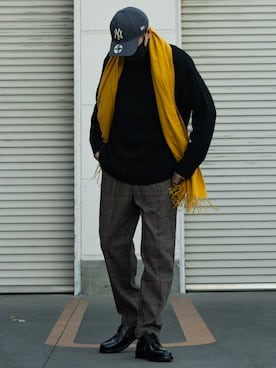 「ROYAL REPUBLIQ（ロイヤルリパブリック）のアイテム（ドレスシューズ）」を使った、masaさん（メンズ・174cm）の冬コーディネート
