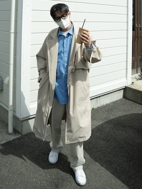 「CHAPS（チャップス）のアイテム（パンツ）」を使った、masaさん（メンズ・174cm）の春コーディネート