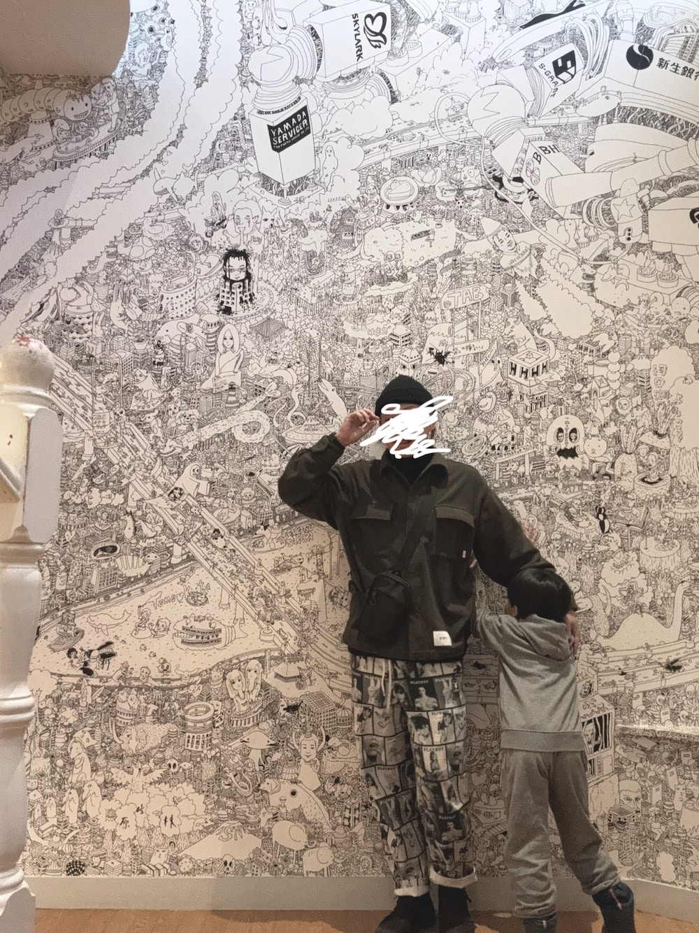 「ホワイトコーデ、wtaps、秋冬コーデ、休日スタイル」｜「WTAPSのアイテム（トップス、グリーン系）」を使った、310U2106さん（メンズ・174cm）の冬コーディネートの1枚目の写真