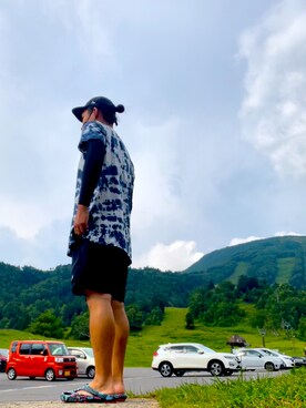 「鼻油」｜310U2106さん（メンズ・174cm）の夏コーディネート