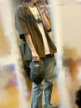 「no brand（ノーブランド）のアイテム」を使った、ちゃみんさん（レディース・156cm）の夏コーディネート
