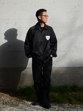 「schott（ショット）のアイテム（ナイロンジャケット）」を使った、Yuta Suzukiさん（メンズ・174cm）の春コーディネート