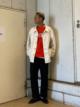 「秋トレンド2021」｜「アイテム（ブルゾン）」を使った、Yuta Suzukiさん（メンズ・174cm）の秋コーディネート