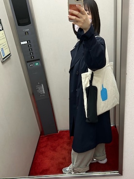 「アイテム（トレンチコート）」を使った、maiko⑅◡̈⑅さん（レディース・154cm）の秋コーディネート