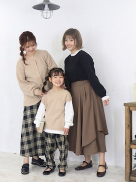 「しまむらコラボ」｜あんまるさん（レディース・166cm）の秋コーディネート