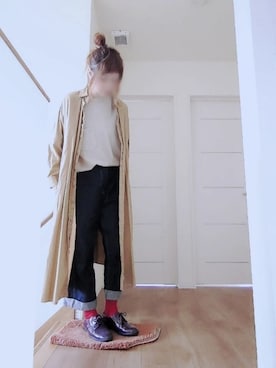 「ドレスシューズ」｜「アイテム（シャツワンピース）」を使った、manami💞さん（レディース・165cm）の秋コーディネート