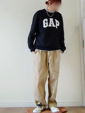 「GAP（ギャップ）のアイテム」を使った、manami💞さん（レディース・163cm）の春コーディネート