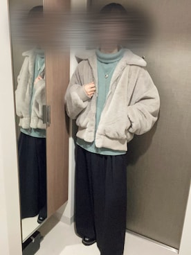 「HARE（ハレ）のアイテム（ブルゾン）」を使った、Yoyaさん（メンズ・161cm）の冬コーディネート
