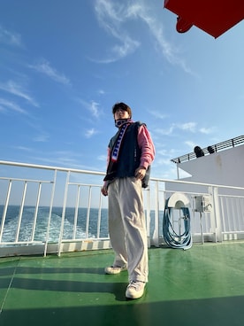 「８(eight)（エイト）のアイテム」を使った、issaさん（メンズ・168cm）の冬コーディネート