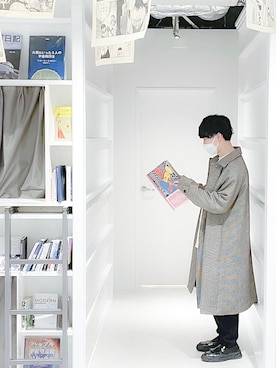 「RUUBON（ルーボン）のアイテム（スウェット）」を使った、いろじろさん（メンズ・170cm）の秋コーディネート