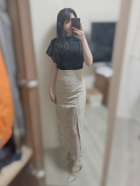 「RANDA」｜「アイテム（パンプス）」を使った、Qianさん（レディース・163cm）の夏コーディネート