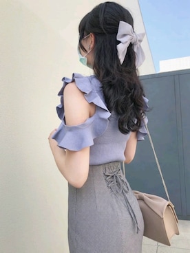 「COCO DEAL（ココディール）のアイテム」を使った、Qianさん（レディース・163cm）の秋コーディネート