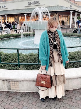 「USEDo（ユーズド）のアイテム（トップス）」を使った、RINちゃむさん（レディース・165cm）の冬コーディネート