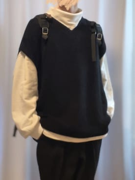 「Ellno Loset（エルノロゼット）のアイテム（スウェット）」を使った、rey。さん（メンズ・175cm）の冬コーディネート
