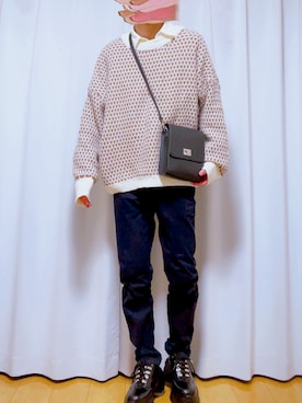 「classicalelf（クラシカルエルフ）のアイテム（ニット/セーター）」を使った、rey。さん（メンズ・175cm）の冬コーディネート