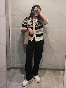 「サマーニット」｜Momokaさん（レディース・159cm・10代）の春コーディネート
