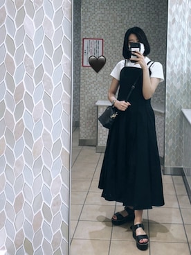 「UNIQLO U」｜nさん（レディース・163cm）の夏コーディネート