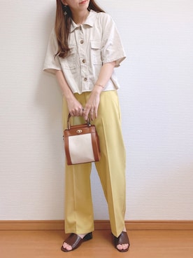 「AmbreNeige」｜「アイテム（サンダル）」を使った、なこさん（レディース・163cm）の夏コーディネート