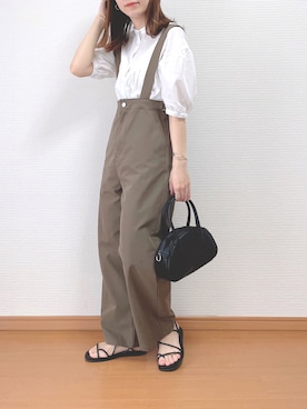 「talbyyumi」｜「アイテム（オールインワン・サロペット）」を使った、なこさん（レディース・163cm）の春コーディネート