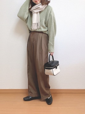 「Honeys（ハニーズ）のアイテム（ファッション雑貨）」を使った、なこさん（レディース・163cm）の冬コーディネート