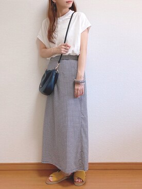 「Every very nice claup（エブリィベリーナイスクラップ）のアイテム」を使った、なこさん（レディース・163cm）の夏コーディネート