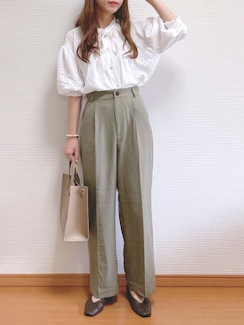 「AmbreNeige」｜「アイテム（パンプス）」を使った、なこさん（レディース・163cm）の夏コーディネート