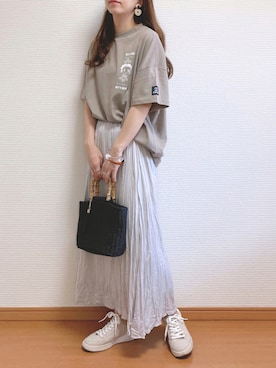 「H&M（エイチ・アンド・エム）のアイテム（スニーカー）」を使った、なこさん（レディース・163cm）の夏コーディネート